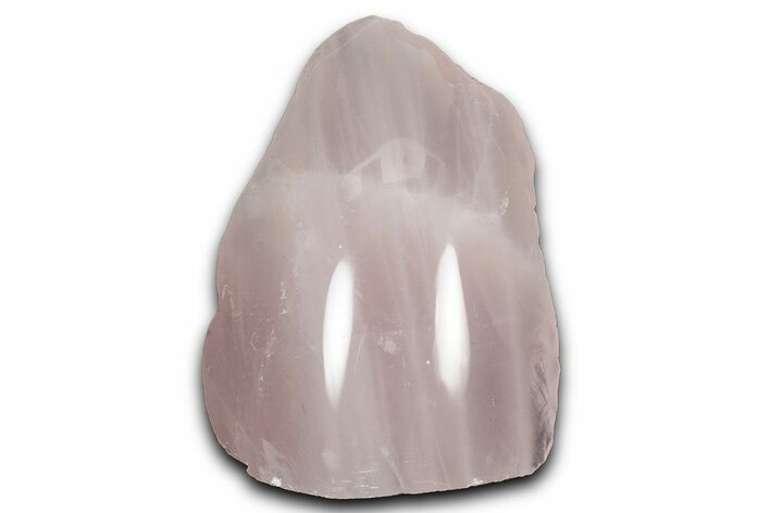 Free-Standing, Polished Rose Quartz - Single Side Polished #341744